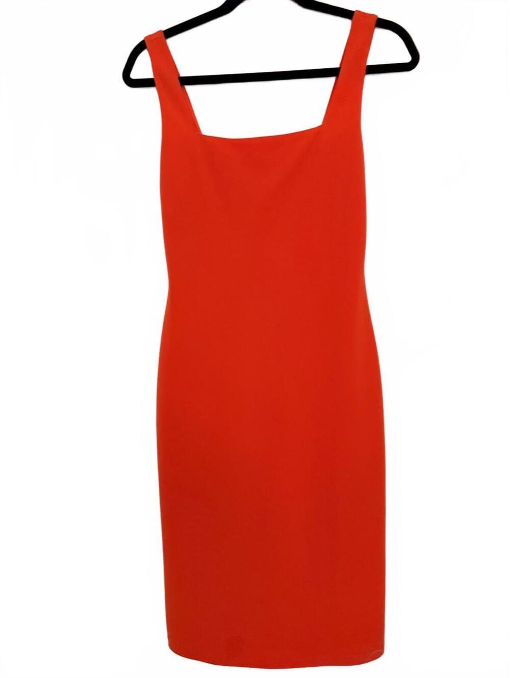 Alice + Olivia Orange Sheath Dress, Size 4